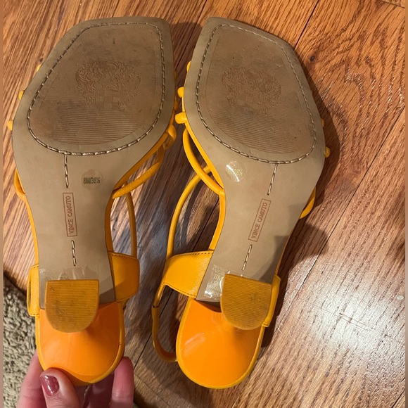 Orange Strappy Heels - Picture 9 of 13